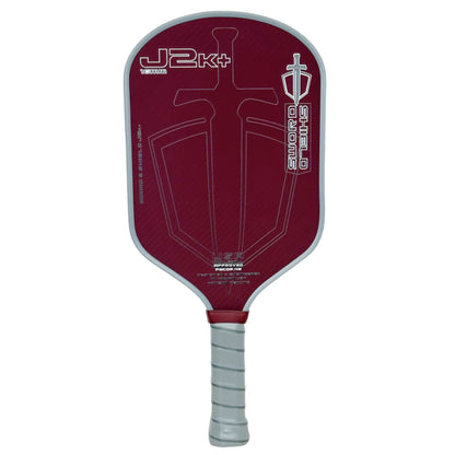 SWORD&SHIELD J2K+ Aramid Fiber Pickleball Paddle, Polymer Honeycomb Core, Large Sweet Spot, Thickness 16MM, Textured Surface