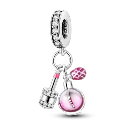 2026 Hot Sale Charms Bead 925 Sterling Silver Pink Butterfly Luminous Firefly Dangle Fit Bangle Bracelet Necklace DIY Jewelry