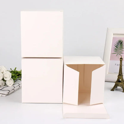 10/20/50pcs Kraft Paper Packaging Gift Boxes Wedding Party Cardboard Box For Handmade Soap Bottle Package Cosmetic Stoarge Box