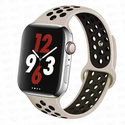 Silicone Sport Straps For Apple Watch 10 Band 45mm 44mm Ultra2 49mm 38/40mm 41mm 42 46mm Bracelet iWatch Series 8 7 6 4 5 3 9 SE