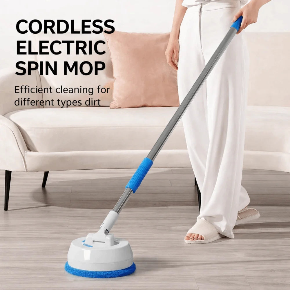 Wireless Electric Mop Cleaning Machine Dry and Wet Spin Floor Cleaning Tool Automatic 2 in 1 Window Dust Scrubber