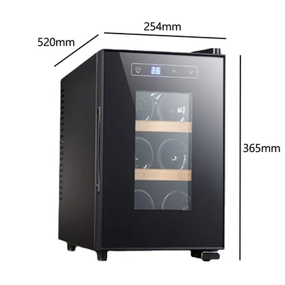 6 Bottle Portable Thermostatic Wine Cabinet Air Cooling Fridge Wine
