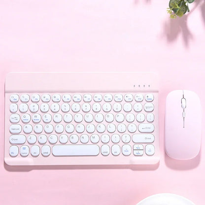 Spanish/English Keyboard Ultra Thin Wireless Keyboard Mouse for iPad Pro for Xiaomi Samsung Keyboard Bluetooth 10 inch