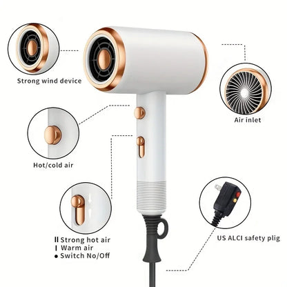 5 in 1 Professional Hair Dryer Powerful with Hot and Cold Air