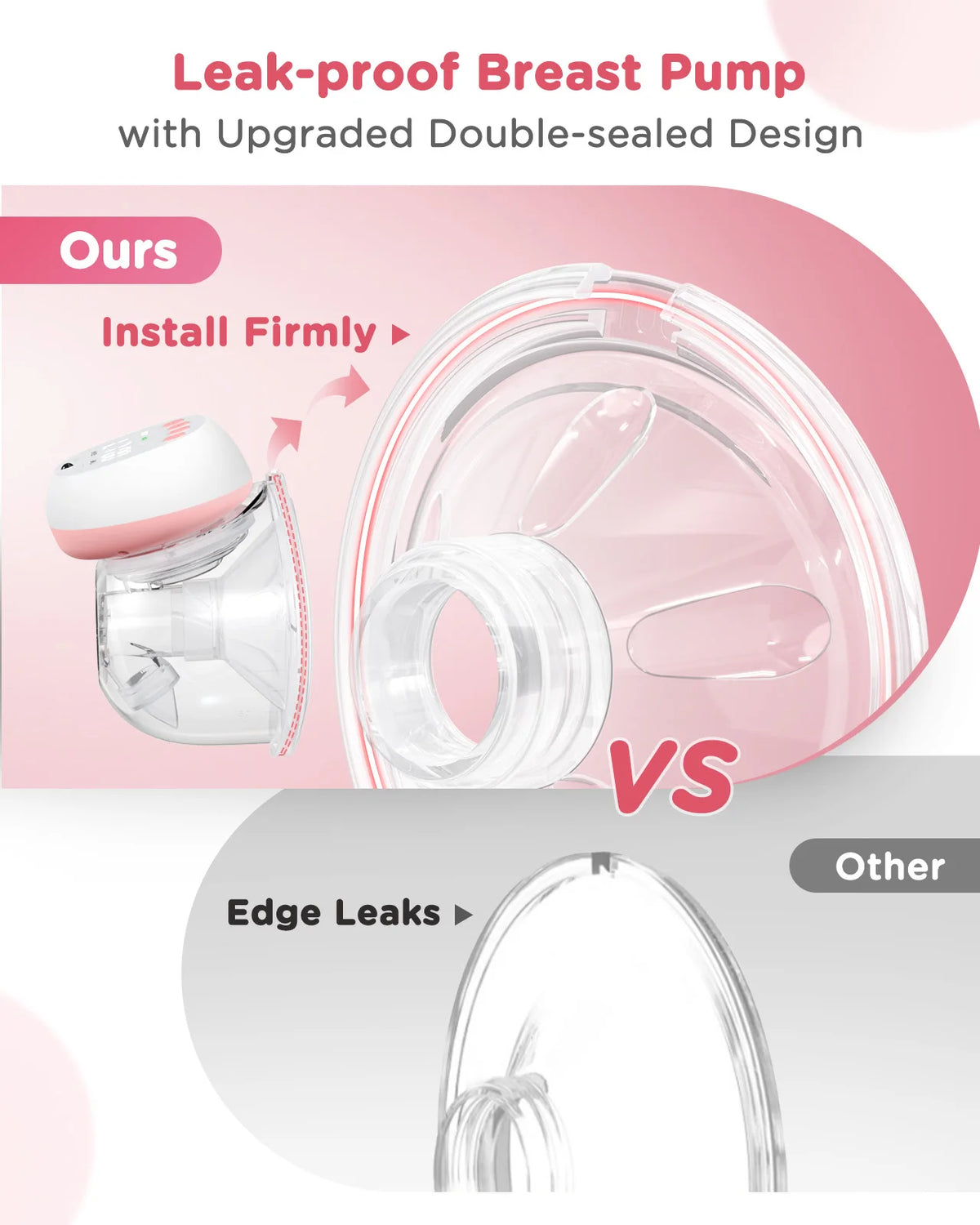 2 Pcs Electric Wearable Breast Pump 1200mAh USB Chargable Silent Milk Extractor Painless Automatic Milker Comfort Breastfeeding