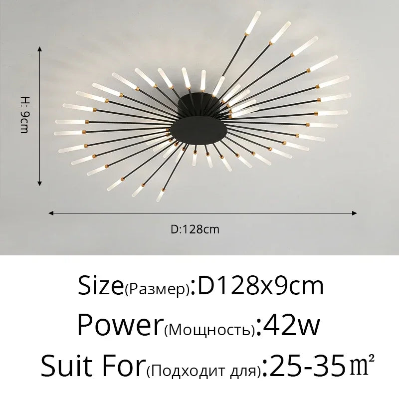 Modern Minimalist Stylish LED Ceiling Chandelier Lamps Design Art Suspension Pendant Lights Home Decor Items Living Room Bedroom