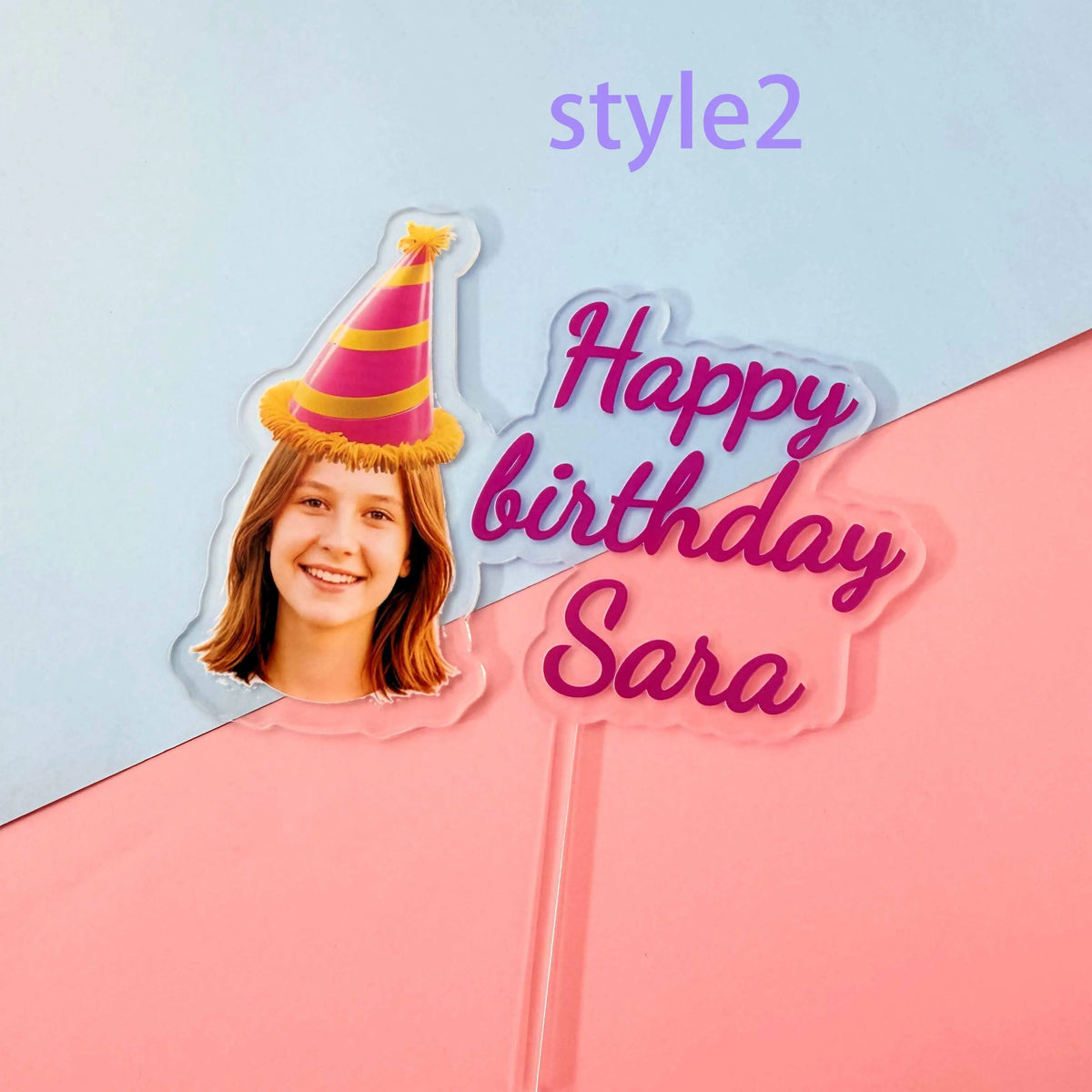 Personalized 30th 40th 50th Birthday Cake Topper Funny Birthday Party FavorsBirthday Party Decor Custom Photo Cake Topper