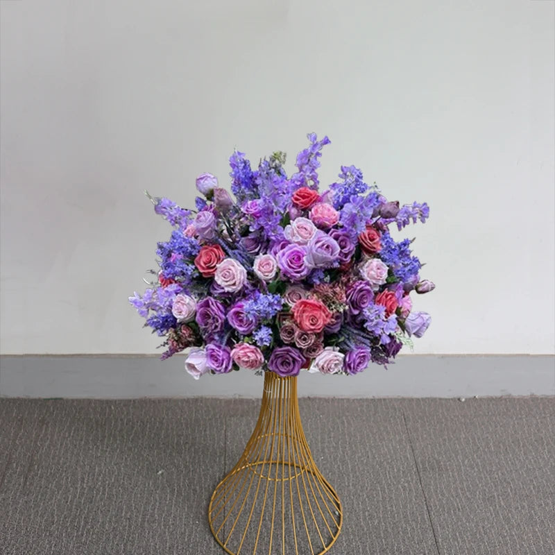 70/60/30cm White Rose Green Plants Leaf Artificial Flower Ball Wedding Table Centerpiece Decor Marriage Banquet Road Lead Floral