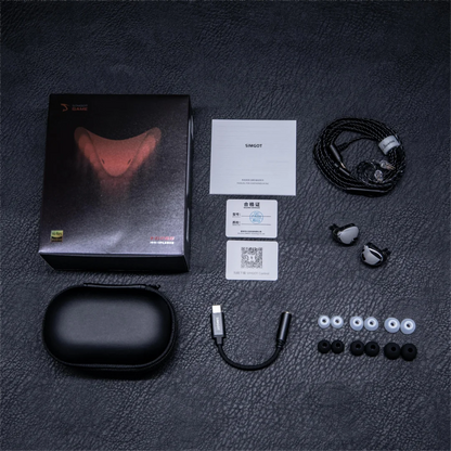SIMGOT EG280 In Ear Monitor 1DD+1 Planar HiFi IEM Wired Gaming Earphone with Detachable 2Pin OFC Cable Optimized for HiFi&Gaming