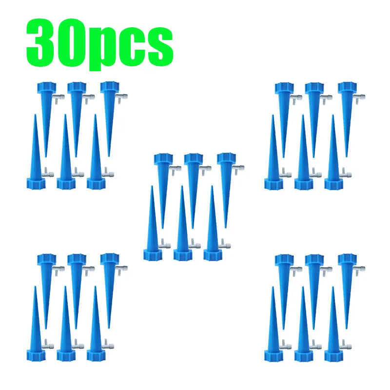6-24pcs Auto Adjustable Drip Spike Water Bottle Irrigation System Self Dripper Automatic Device Indoor Plant Flower Greenhouse