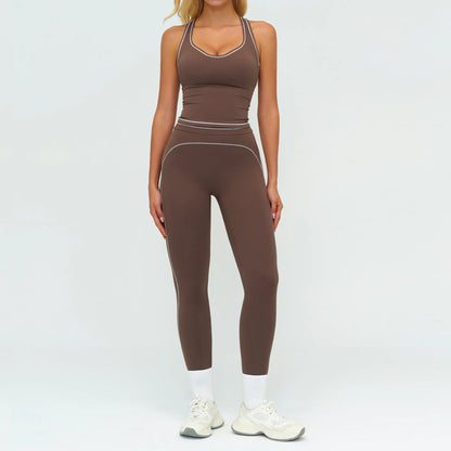 Yoga Suit 2PCS Women Tracksuits Sports Outfits Gym Clothes Running Sports Bra Suits Female Workout Yoga Clothes Athletic Wear