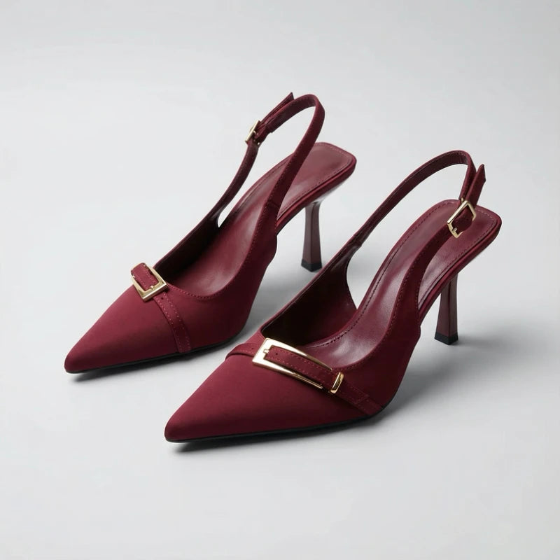 New Summer Fashion Solid Color Casual Women's Sandals Brand Buckle Designer 2026 Everyday Comfortable Office Women's High Heels