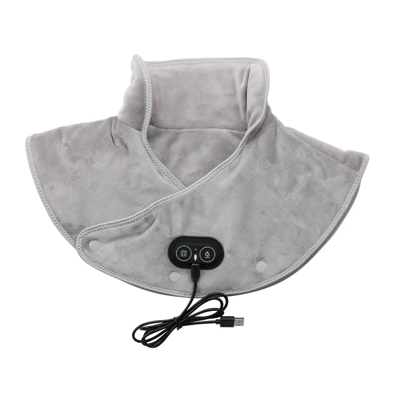 Electric Heating Shoulder Neck Pad Massager Three Gear Hot Compress Cervical Shawl Warmer for Heated Scarf Best Back Relax Brace