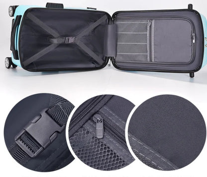 Kids rolling scooter suitcase kids riding suitcase  Children  Suitcase Spinner luggage suitcase boy's Travel Trolley Bags wheels