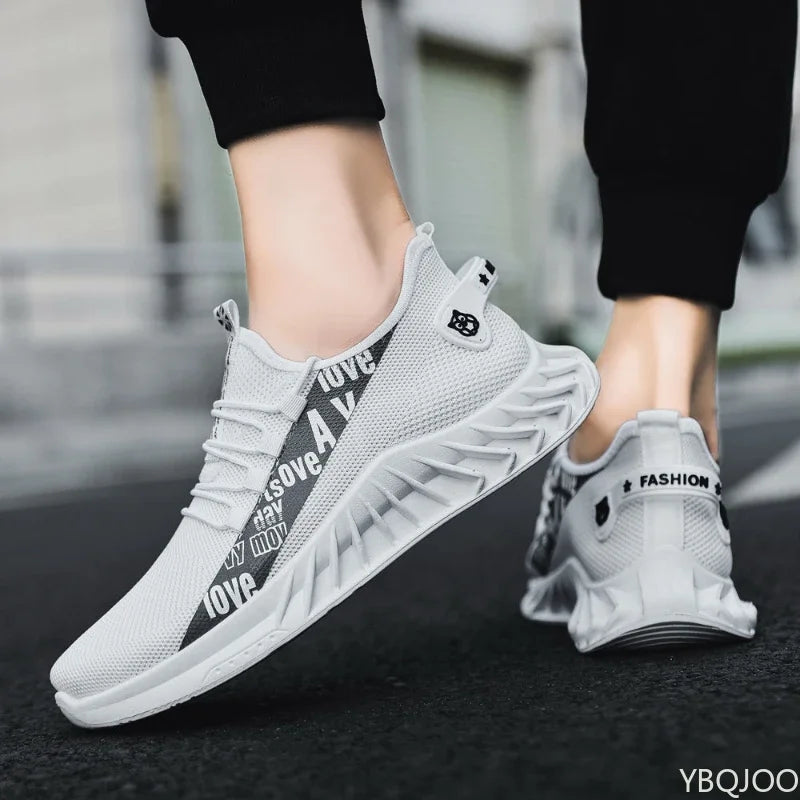 New breathable Sneakers Men's trendy comfort running Shoes Fashion anti slip sports shoes Light Male walking shoe Zapatos Homme