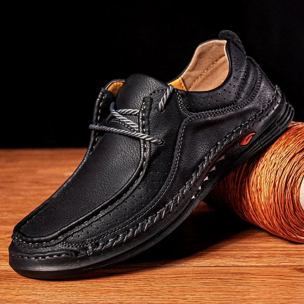 Shoes for Men 2023 Handmade Leather Casual Sneakers Comfort Design Man Shoe Business Leather Fashion Plus Size Shoes for Men