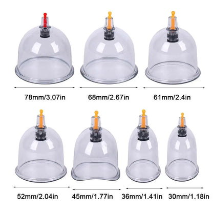 Cupping Relaxation Multiple Sizes of Vacuum Cups Massage Cupping Strengthening Meridian Health Care Equipment - Thickened Single