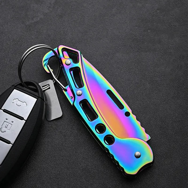 Folding Fruit Knife Stainless Steel Meat Cleaver Kitchen Knife with Non-slip Handle for Kitchen Accessories Pocket Knife