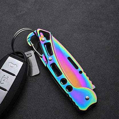 Folding Fruit Knife Stainless Steel Meat Cleaver Kitchen Knife with Non-slip Handle for Kitchen Accessories Pocket Knife
