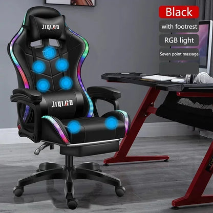 High Quality Gaming Chair RGB Light Office Chair Gamer Computer Ergonomic Swivel Chair Massage Recliner Gamer Chairs