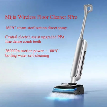 26000Pa MIJIA Wireless Mopping Machine 5Pro Steam Disinfection Mopping Active antibacterial foam (optional) F302