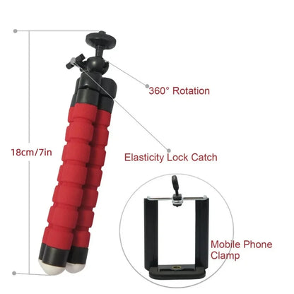 RP01-D Octopus Tripod For Phone Mobile Camera Holder Clip Smartphone Monopod Tripe Stand Octopus Mini Tripod Stativ For Phone