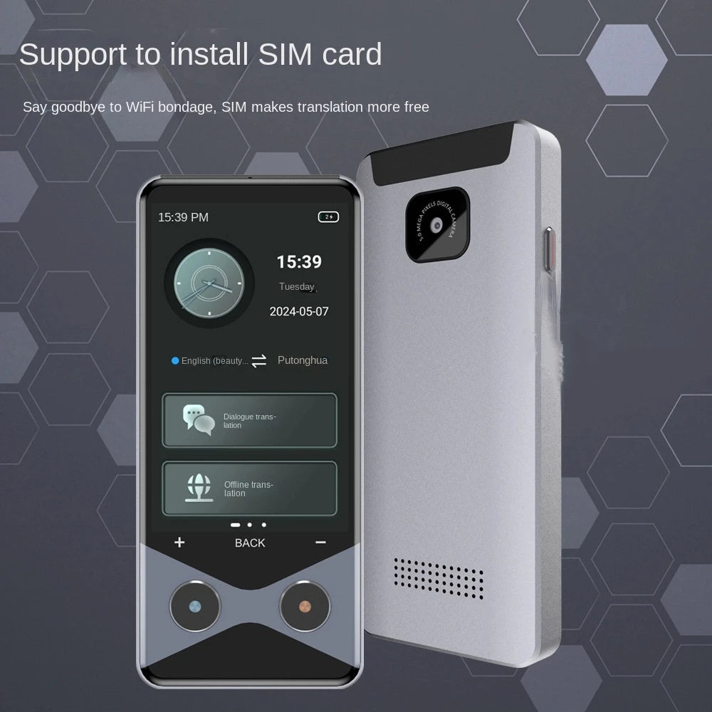 AI 4G Intelligent Translators 150 Language with Real-time Online Offline Translation Capabilities Including Photo Translation