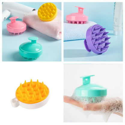 Silicone Shampoo Scalp Hair Massager Head Body Scalp Massage Brush Shampoo Massage Comb Massage Scalp Acupuncture Point