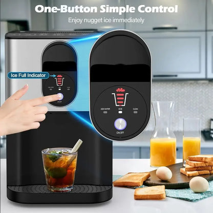 Countertop Ice Maker with Self-Cleaning, 56 lbs/Day, 0.63 Gal Tank for Home and Parties