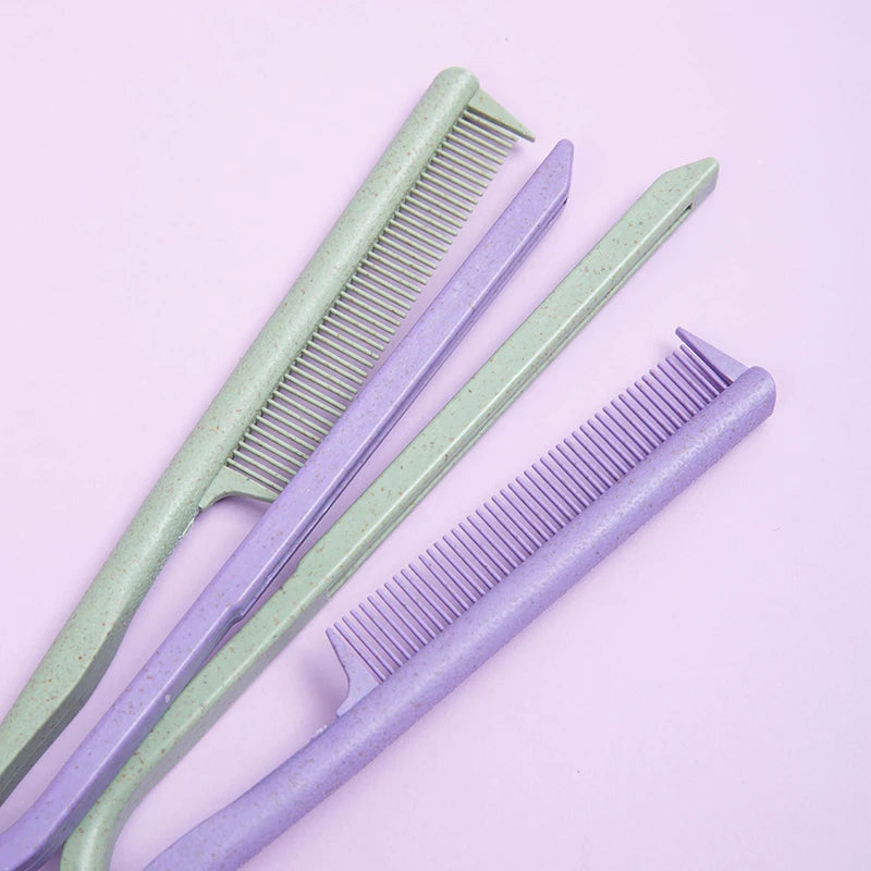 V-Shaped Hair Styling Comb | Manual Fine-Tooth Resin Design | Home & Salon Hair Sectioning
