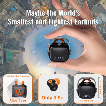 Ear Clip Bluetooth 5.3 Earbuds 60 Hours Playtime Open Ear Wireless Headphones Sports Running Cycling Driving Sweatproof Secure Fit 360° Stereo Sound