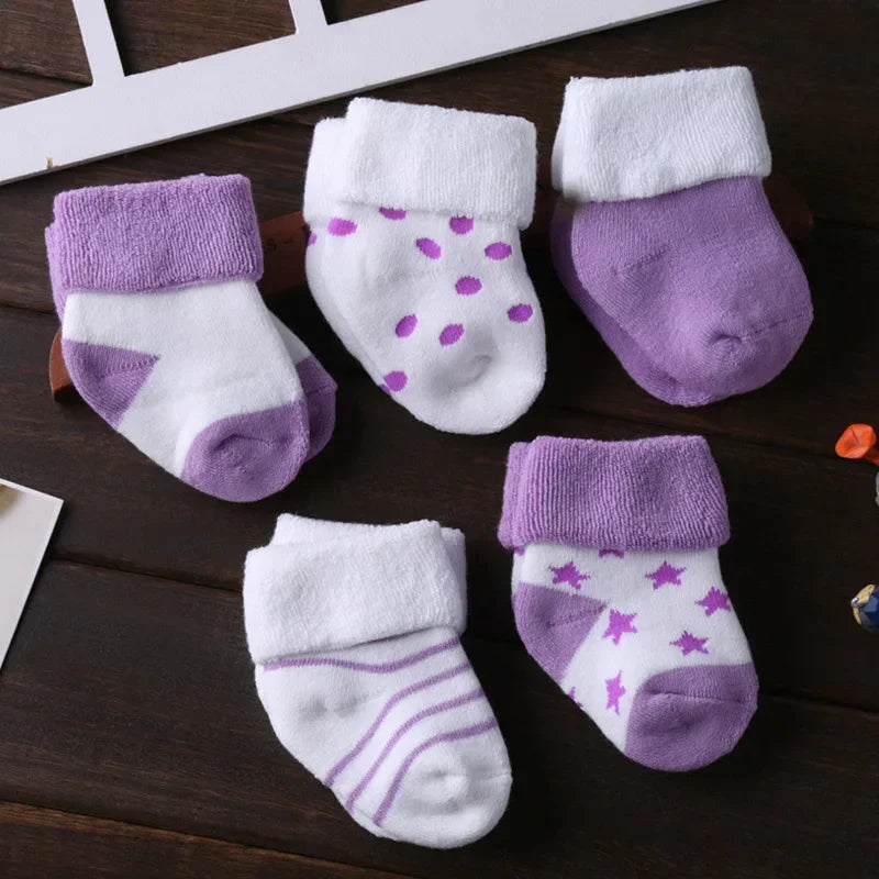 5Pairs/lot Unisex Non-Skid Baby Shoe Socks 0-12months Cotton Baby Boy Girls Meia Infantil Cheap Stuff