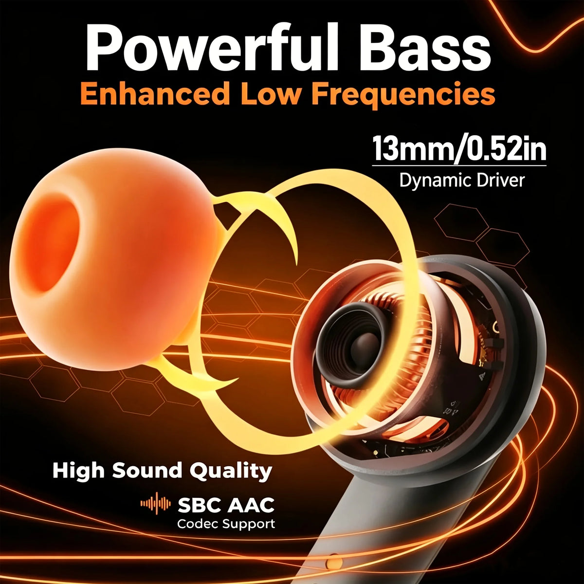 TWS Wireless Earbuds BT 5.4 Low Latency Game Earphones Microphone Noise Reduction Fast Charging Game Mode Listen Music Headset Black/Gray