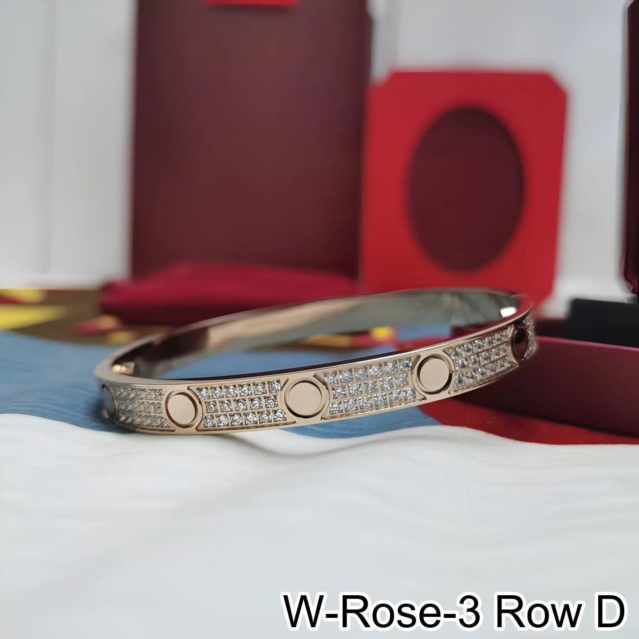 Rose Gold Silver Plated Diamond Studded Bangle Bracelet for Women 16 17 18 19 Size Fashion Jewelry Bracelets