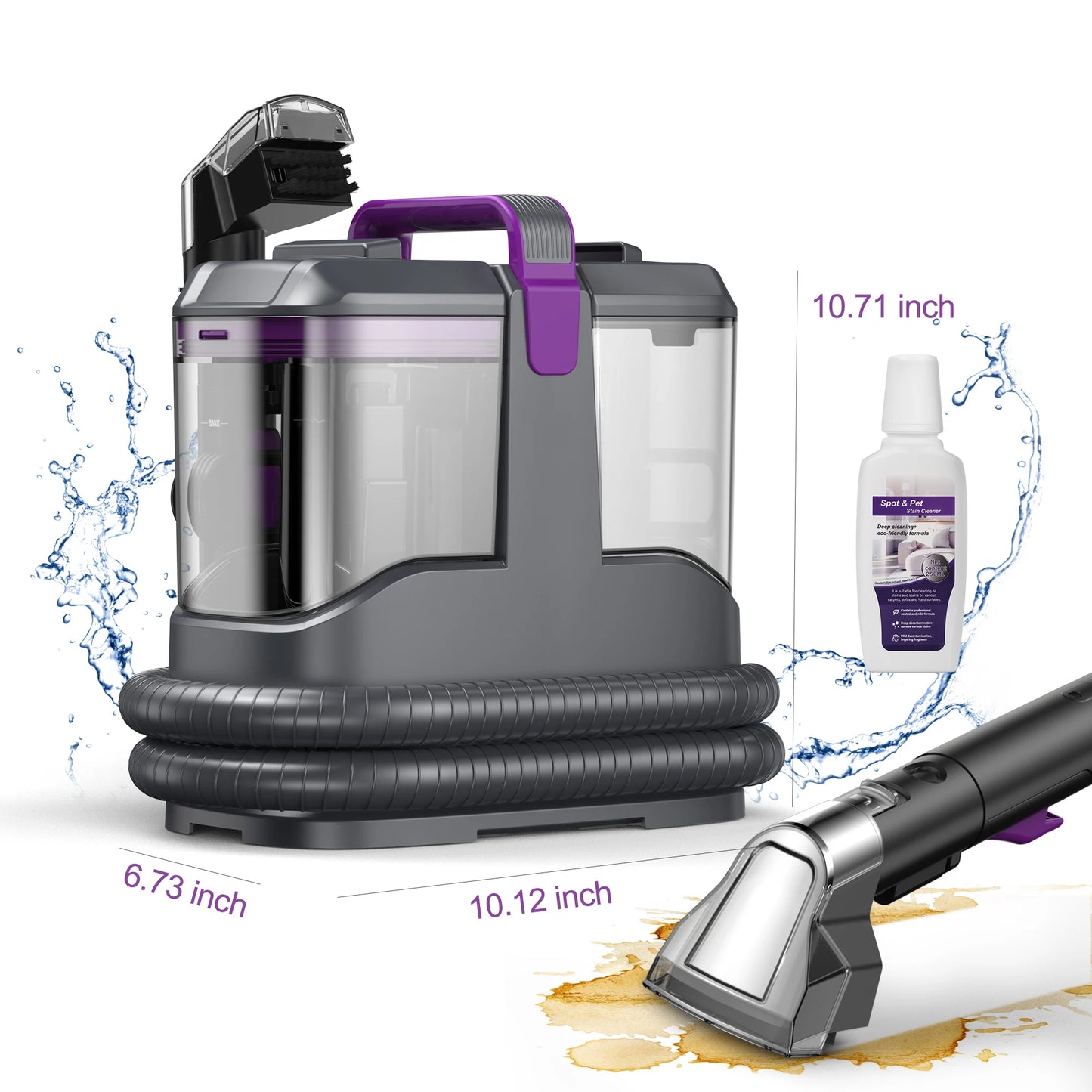 C9 Spot Vacuum Cleaner 1.4m Hose Corded Carpet Vacuum Cleaner with Wet Sprayer For Sofa Car