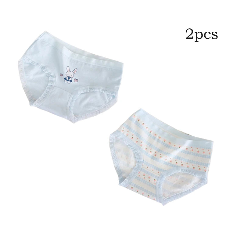 Teenage Triangle Panties Kids Solid White Underwear Pants Pure Cotton Breathable Underpants Child Girls Briefs For 7-16 Years