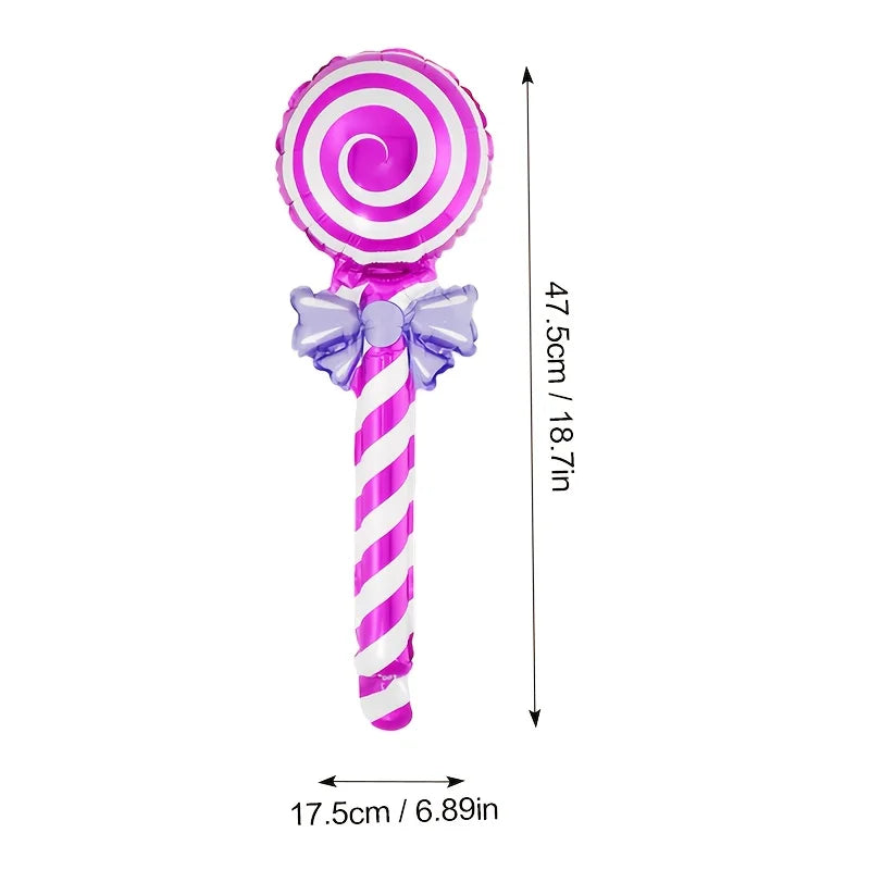 32Pcs Lollipop Balloons, Colorful Candy Balloons, Birthday Party Decoration Balloons, Carnival Gifts , Party Supplies