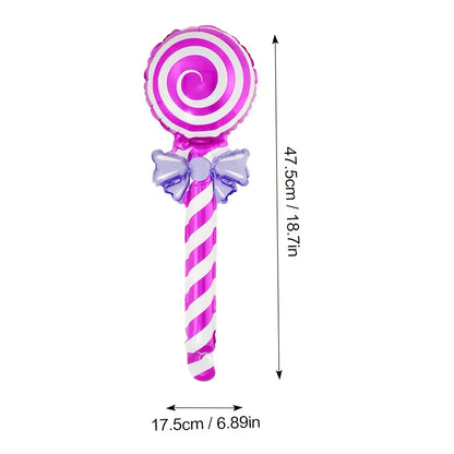 32Pcs Lollipop Balloons, Colorful Candy Balloons, Birthday Party Decoration Balloons, Carnival Gifts , Party Supplies