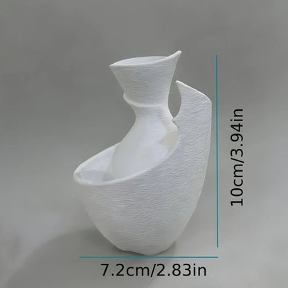 Minimalist Nordic Vase, Light Luxury Tabletop Ornament, Art Flower Arrangement Decor for Entryway Living Room