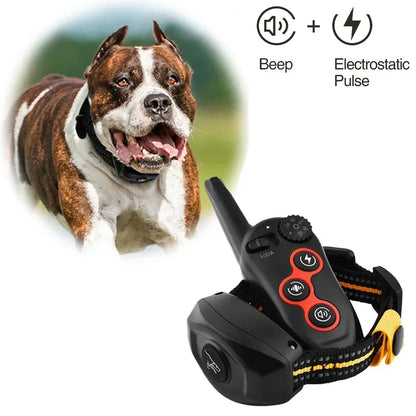 Remote Control Electric Dog Training Device New Automatic Bark Stopper Collar Pet Training Waterproof Pet Dog Collar for All Dog