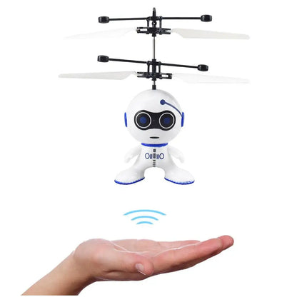 Flying Sensor Robot Gesture Sensing Flying Robot With LED Lights for Kids Helicopter Induction Fairy Flying Electronic Toy