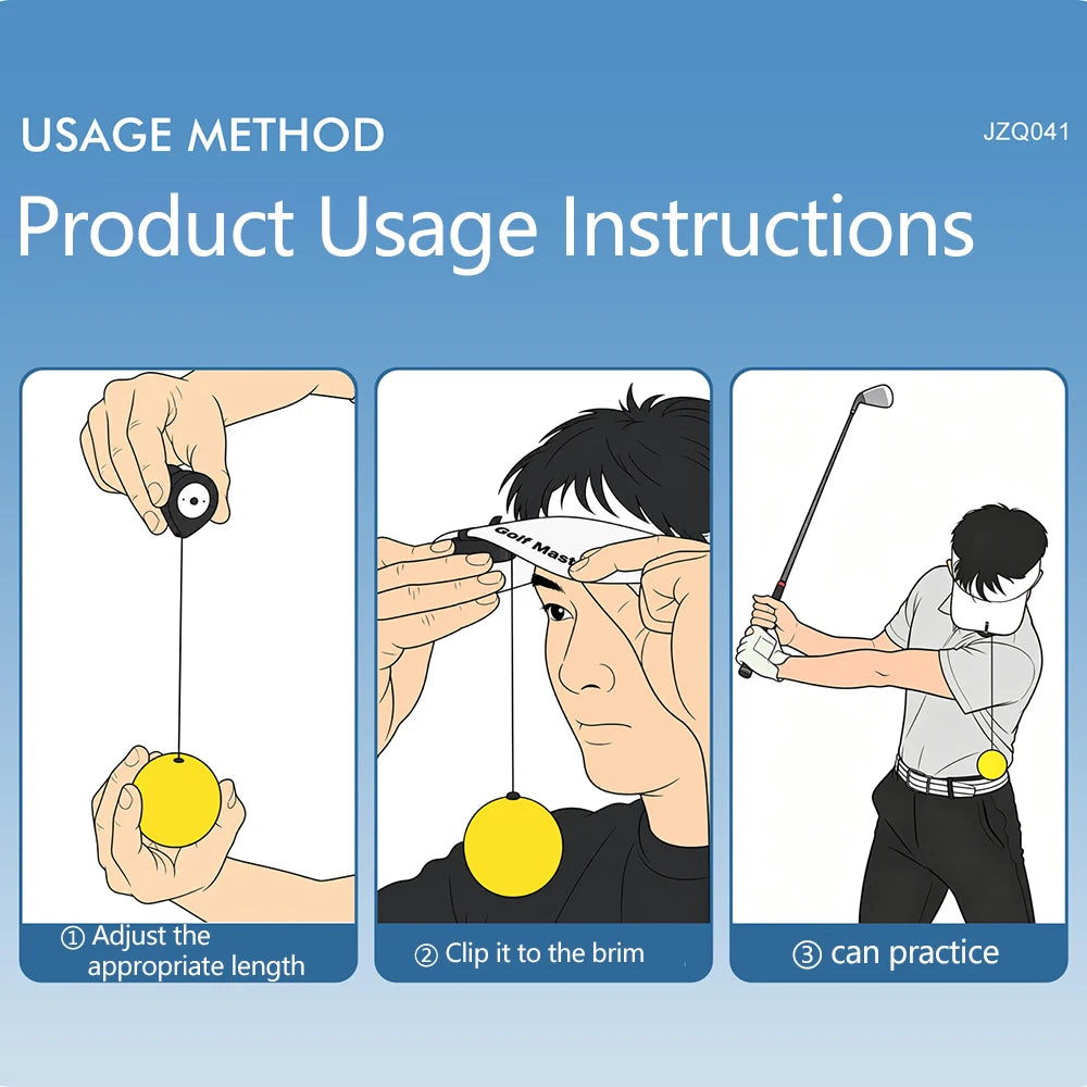 PGM Golf Head Stability Training Tool Portable Golf Swing Trainer Head Posture Correction Practice Golf Training Accessories