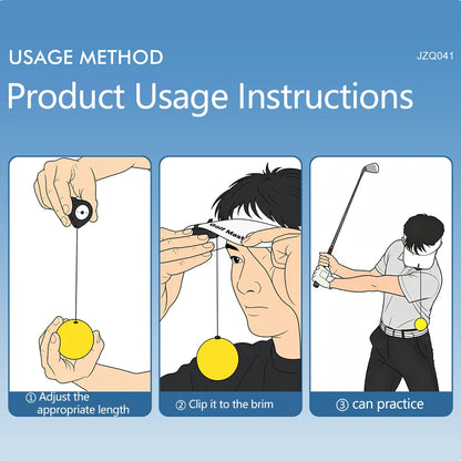 PGM Golf Head Stability Training Tool Portable Golf Swing Trainer Head Posture Correction Practice Golf Training Accessories