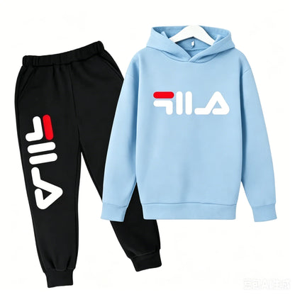 Spring Autumn New Fashion Kids Tracksuits 3-12 Years Boys and Girls Casual Sports Hoodie Tops+pants 2pcs Sets Children Clothes