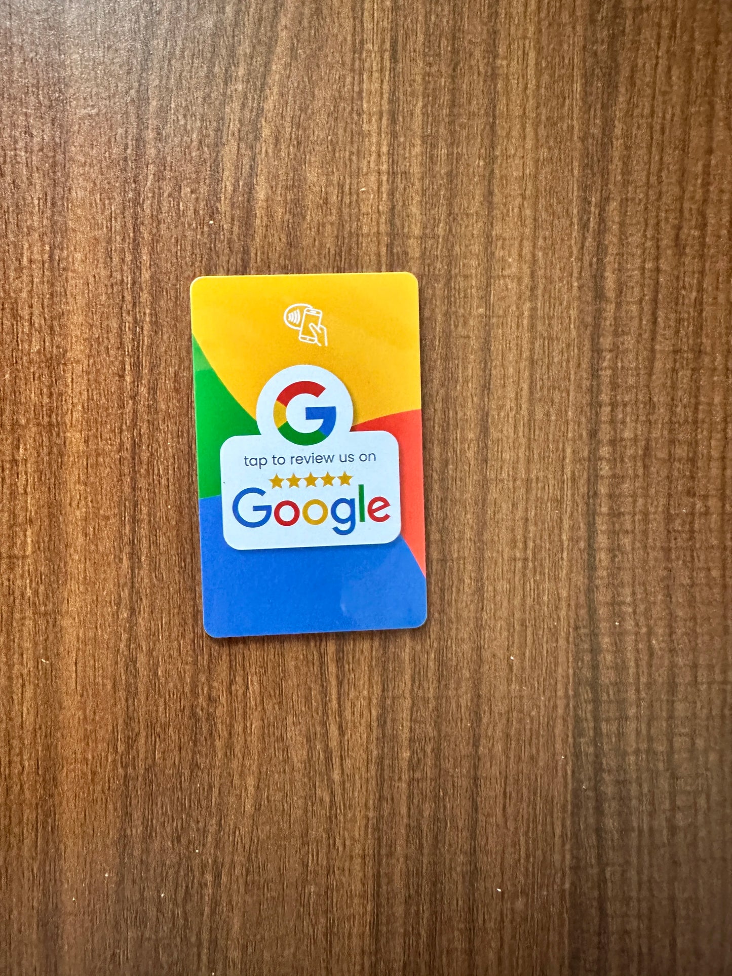 nfc tag 13.56Mhz Programmable Google Review Card NFC station table NFC Google Reviews display bending card standing bracket