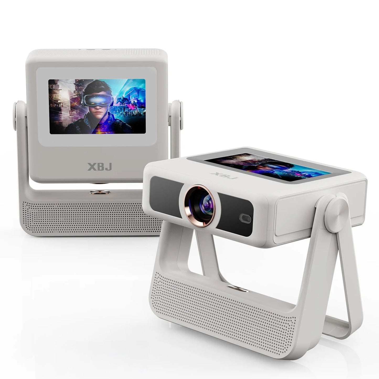 XBJ A5Pro Smart Doule Touchscreen Projector 1080P HD Proyector with WiFi , Auto Keystone Correction,Home Theater outdoor cinema