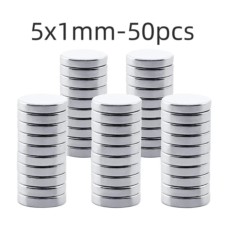 Strong Round Magnets for Fridge, DIY, Projects, Science, Office 3x1 3x2 5x1 5x2 8x1 8x2