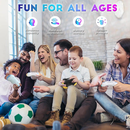 Electronic Pop Quick Push Gamepad Consoles Toys Chases RGB Light Fun Anti Stress Relief Game Machine Toy Gifts For Kids Adults