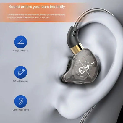 Original AK6 3.5mm Jack Wired Headphones Type C Plug Hifi Bass Stereo Earphone In-Ear Headset Game Earbuds for Xiaomi Samsung