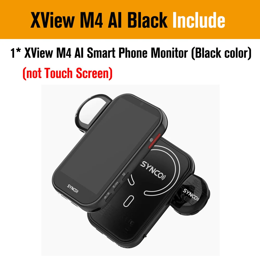 SYNCO XView M4 / M4 AI / M4 Touch Screen Selfie Monitor Screen Vlogging Monitor for iPhone Android Live Streaming TikTok Vlog